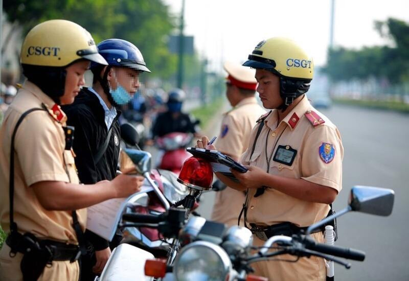 Biên bản xử phạt hành chính khi xe máy đi vào đường cao tốc