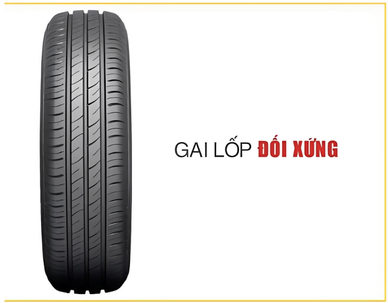 Cấu tạo gai lốp đối xứng của lốp đa chiều