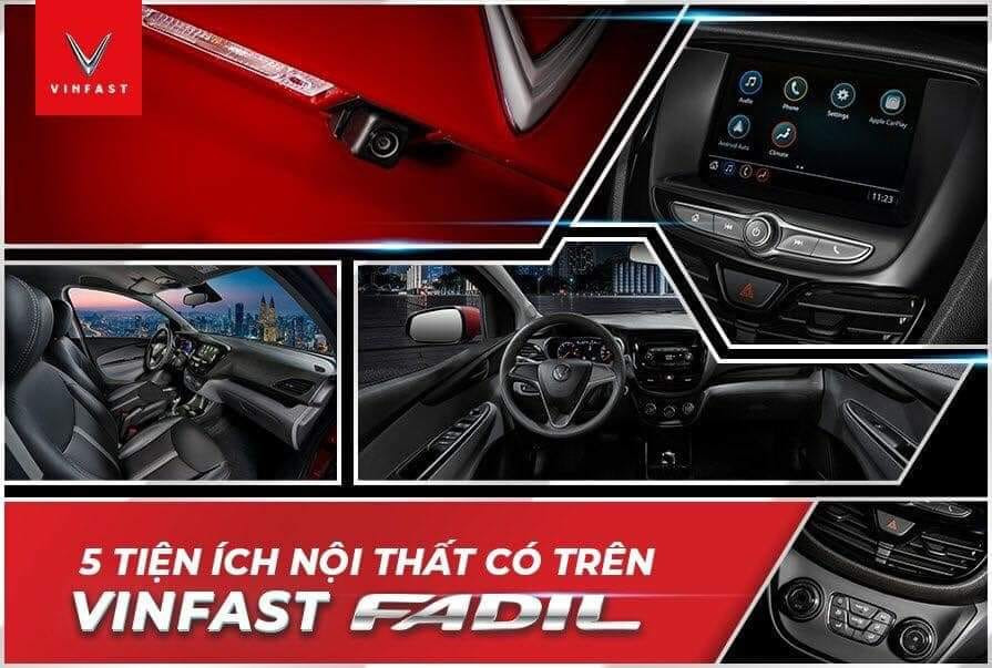 Khoang nội thất tiện nghi của VinFast Fadil