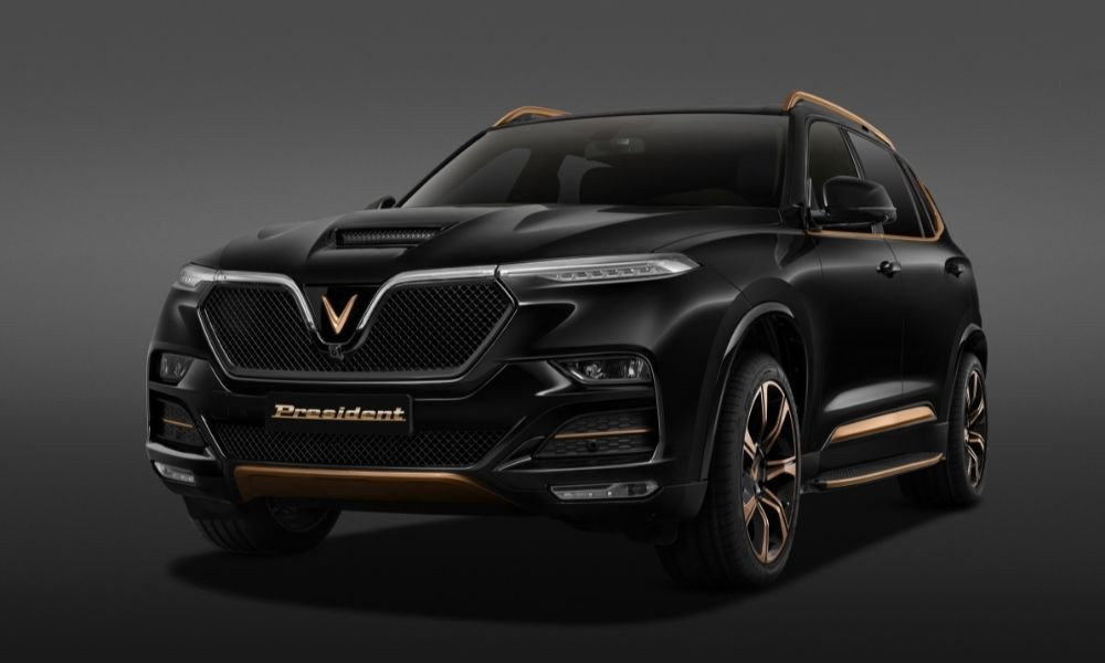 Khối động cơ đốt trong ô tô V8 dung tích lớn trên mẫu xe VinFast President