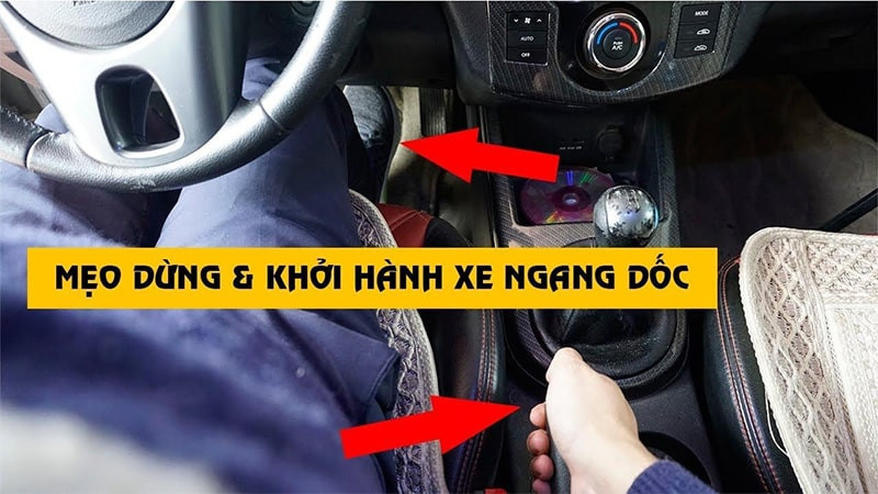 Kỹ thuật phối hợp chân côn và ga khi khởi hành xe số sàn ngang dốc