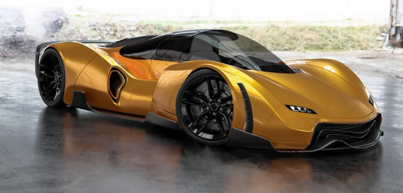 Thiết kế khí động học của hypercar sử dụng vật liệu composite siêu nhẹ
