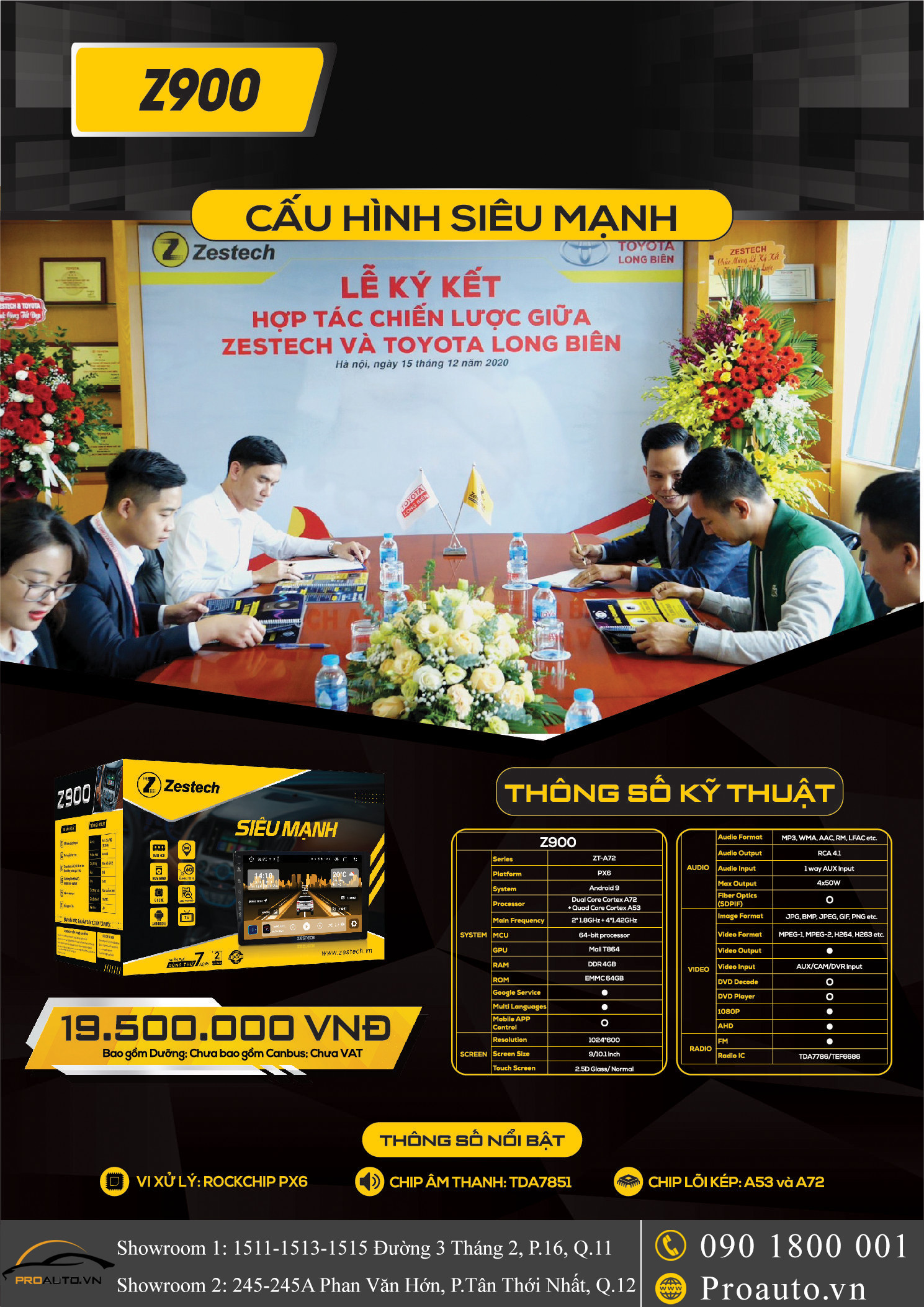 Bảng giá tham khảo màn hình Zestech Z900 trên thị trường