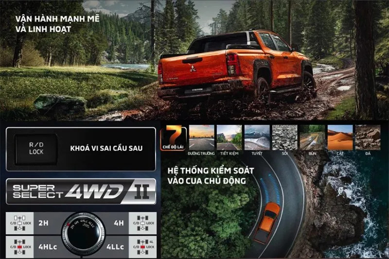Mitsubishi Triton 2025 vận hành mạnh mẽ trên địa hình đa dạng
