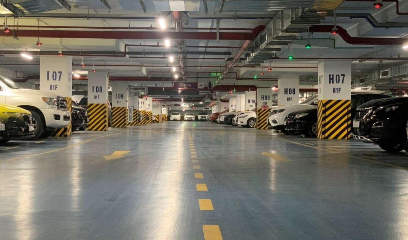 Sơ đồ bố trí tiêu chuẩn bãi đậu xe chung cư hợp lý