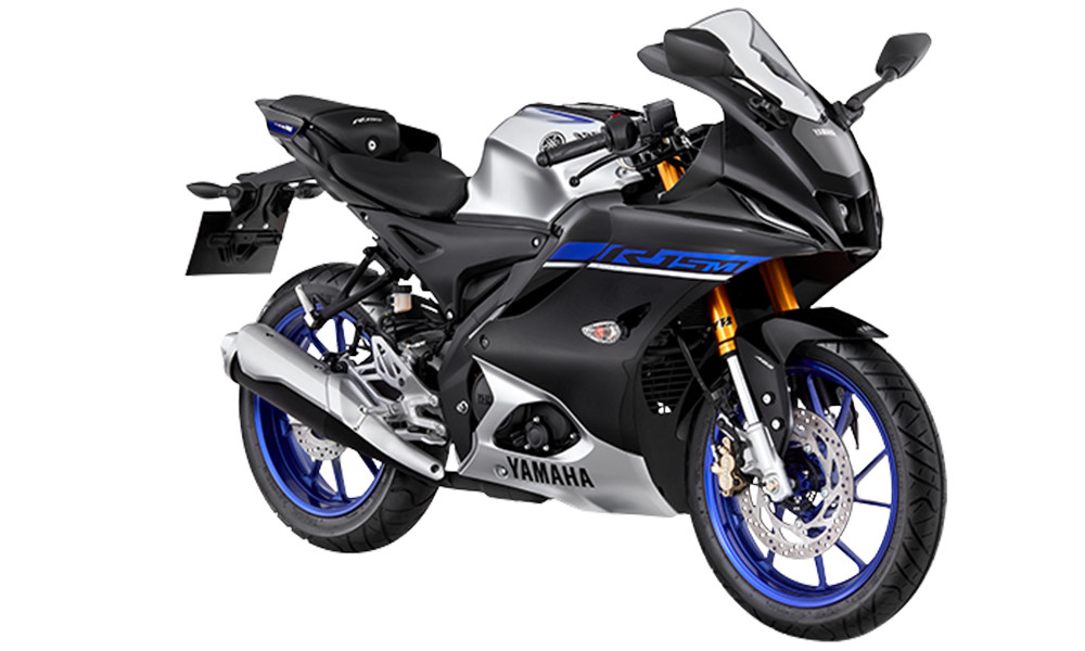 Thiết kế đầu xe Yamaha YZF-R15 2025 với đèn pha LED hiện đại.