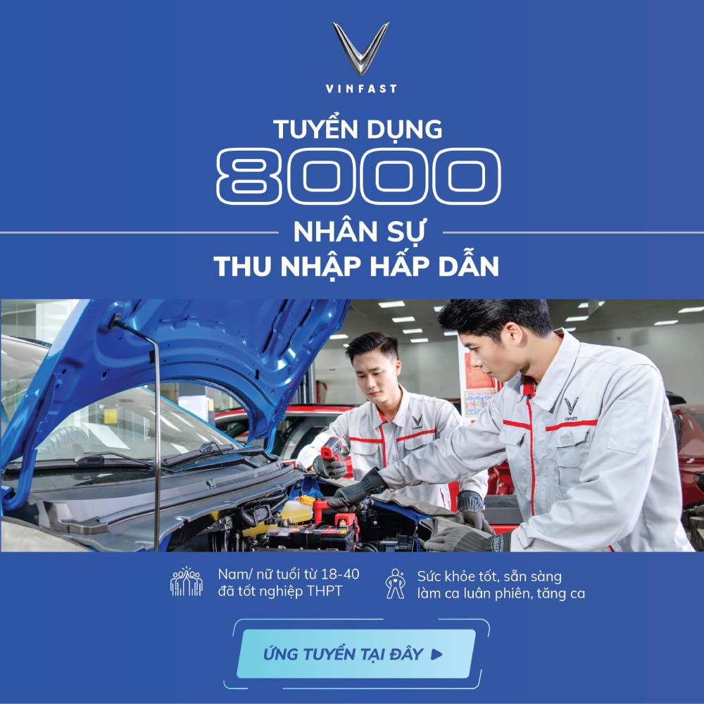 Tuyển dụng VinFast nhân sự