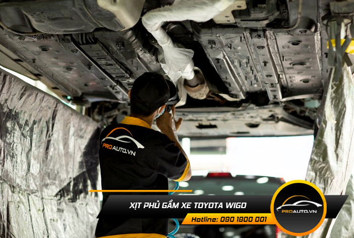 Xịt phủ gầm xe Toyota Wigo